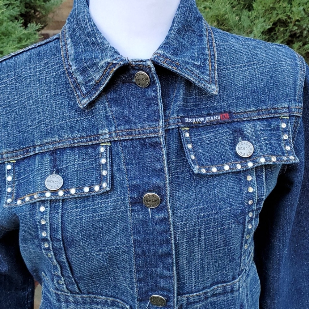 Richcow Jeans(RJ) Women's Blue Jean Jacket - Picture 2 of 16